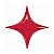 Balão Qualatex 40" - Shape Solto - Starpoint Vermelho Rubi - 1 Un - Imagem 1