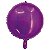 Balão Holográfico Redondo Com Canudo Pink 18" - Silver Plastic - 1 Unidade - Imagem 1