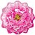 Balão Qualatex 33" Shape Peônia Rosa - 1 Un - Imagem 1