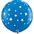 Balão Qualatex 3' R Azul Estrelas Contemporâneas - 2 Un - Imagem 1