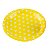 Prato Papel Poá Amarelo - 10 unidades - Imagem 1