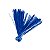 Lacre / Fecho Metalizado Azul 11cm - Silverplastic - 100 unidade - Imagem 1