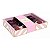Caixa Tablete com Brigadeiros Chevron Rosa 18x13x3,2cm - 100 Un - Imagem 1