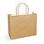 Sacola de Papel Horizontal Liso Kraft M 22x30x9cm - 50 Un - Imagem 1