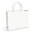 Sacola de Papel Horizontal Liso Branco M 22x30x9cm - 50 Un - Imagem 1