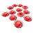 Mini Chapéu Junino de Plástico Vermelho - 12 Un - Imagem 1