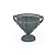 Ânfora Gomos Metal Celeste 27x27x33cm - 1 Un - Imagem 1