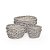 Cachepot Madeira Cinza Ninho - Kit com 3 Un - Imagem 1