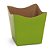 Cachepot PP Pote 6 Color Verde - 10 Un - Imagem 1