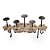 Castiçal Arabesco 5 Velas Madeira Patna 61x19x32cm - 1 Un - Imagem 2