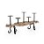 Castiçal Arabesco 5 Velas Madeira Patna 61x19x32cm - 1 Un - Imagem 3