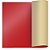 Folha Poli Quadrado Metalizado Vermelho/Ouro 68x68cm - 25 Un - Imagem 2