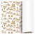 Folha Poli Quadrado Perolado Toile de Jouy Dourado 68x68cm - 25 Un - Imagem 2