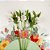 Folha Poli Redondo Linho Floral Verde 48cm - 50 Un - Imagem 2