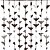 Cortina Morcego Halloween 100x200cm - 1 Un - Imagem 1