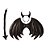 Kit Fantasia Halloween - Tiara com Cauda e Asa Preta - Imagem 1