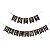 Faixa Happy + Halloween Branco e Preto 2,00 Metros - 1 Un - Imagem 1
