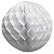 Enfeite de Papel Globo 34cm Branco - 1 Un - Imagem 1