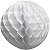 Enfeite de Papel Globo 48cm Branco - 1 Un - Imagem 1