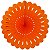 Enfeite de Papel Margarida Fiorata 63cm Laranja - 1 Un - Imagem 1
