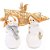 Decoração em Resina Boneco de Neve com Esquilo 15cm - 1 Un - Imagem 1