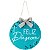 Placa de MDF Redonda Feliz Páscoa 30cm - 1 Un - Imagem 1