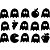 Aplique Artesanal Cartonado Pacman Halloween P - 15 Un - Imagem 1