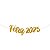 Faixa Decorativa E.V.A com Glitter Feliz 2025 100x14cm Ouro - 1 Un - Imagem 1