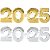 Óculos 2025 Ouro e Prata Sortido - 1 Un - Imagem 1