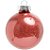 Bola de Natal Lisa com Glitter Vermelho 10cm - 4 Un - Imagem 1
