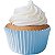 Forminha Para Bolinho Cupcake Liso nº 0 Azul Bebê - 45 Un - Imagem 1