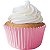 Forminha Para Bolinho Cupcake Liso nº 0 Rosa Bebê - 45 Un - Imagem 1
