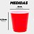 Copo Shot Americano Descartável 30ml Vermelho - 10 Un - Imagem 2