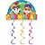 Enfeite para Pendurar Frente e Verso Carnaval com Serpentina 51x90cm - Imagem 1