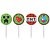 Toppers Para Doces e Salgado Mini Pixels - 8 Un - Imagem 1