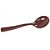 Colher Plástica de Chá Liso Marrom 12,5cm - 50 Un - Imagem 1
