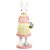 Coelho Decorativo de Tecido com Laço xadrez Marrom Laranjeira 21cm - 1 Un - Imagem 1