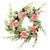Guirlanda Decorativa com Ovos e Flores Rosa/Verde Fondant 60cm - 1 Un - Imagem 1