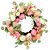 Guirlanda Decorativa com Flores e Ovos 68cm Fondant - 1 Un - Imagem 1