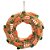 Guirlanda Decorativa com Cenouras Verde/Laranja 28cm Fondant - 1 Un - Imagem 1