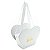 Caixa Coração de Papel com Alça Liso 19,6x12,5x16,3cm Branco - 1 Un - Imagem 1