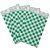 Saco de Papel Xadrez Junino 14x8cm Verde - 50 Un - Imagem 1