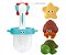 Brinquedo para Banho Bebe WAKAII kit de redinha com estrela, caranguejo e tartaruga - Imagem 1