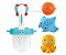 Brinquedo para Banho Bebe WAKAII kit de redinha com Arraia, Polvo e Baiacu - Imagem 1