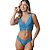 Conjunto de Lingerie Vivíssima Júlia Sem bojo Turquesa - Imagem 1