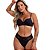 Conjunto de Lingerie Vivíssima Paloma Básico com Bojo Preto - Imagem 1