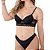 Conjunto de Lingerie Vivíssima Lina com Bojo e Renda Preto - Imagem 1