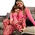 Pijama de Viscose Vivíssima Acácia Rosa Adulto - Imagem 3