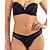 Conjunto de Lingerie Vivíssima Tomara que Caia com Renda Preto - Imagem 4