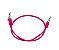 PRENDEDOR DE BABADOR JACARE SILICONE ROSA PINK LYSANDA - Imagem 1
